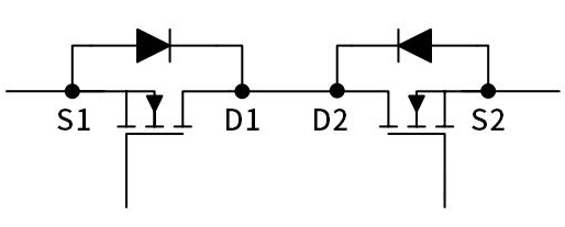 兩個(gè)MOS管背靠背串聯(lián)，就會(huì)組成雙向開(kāi)關(guān)~